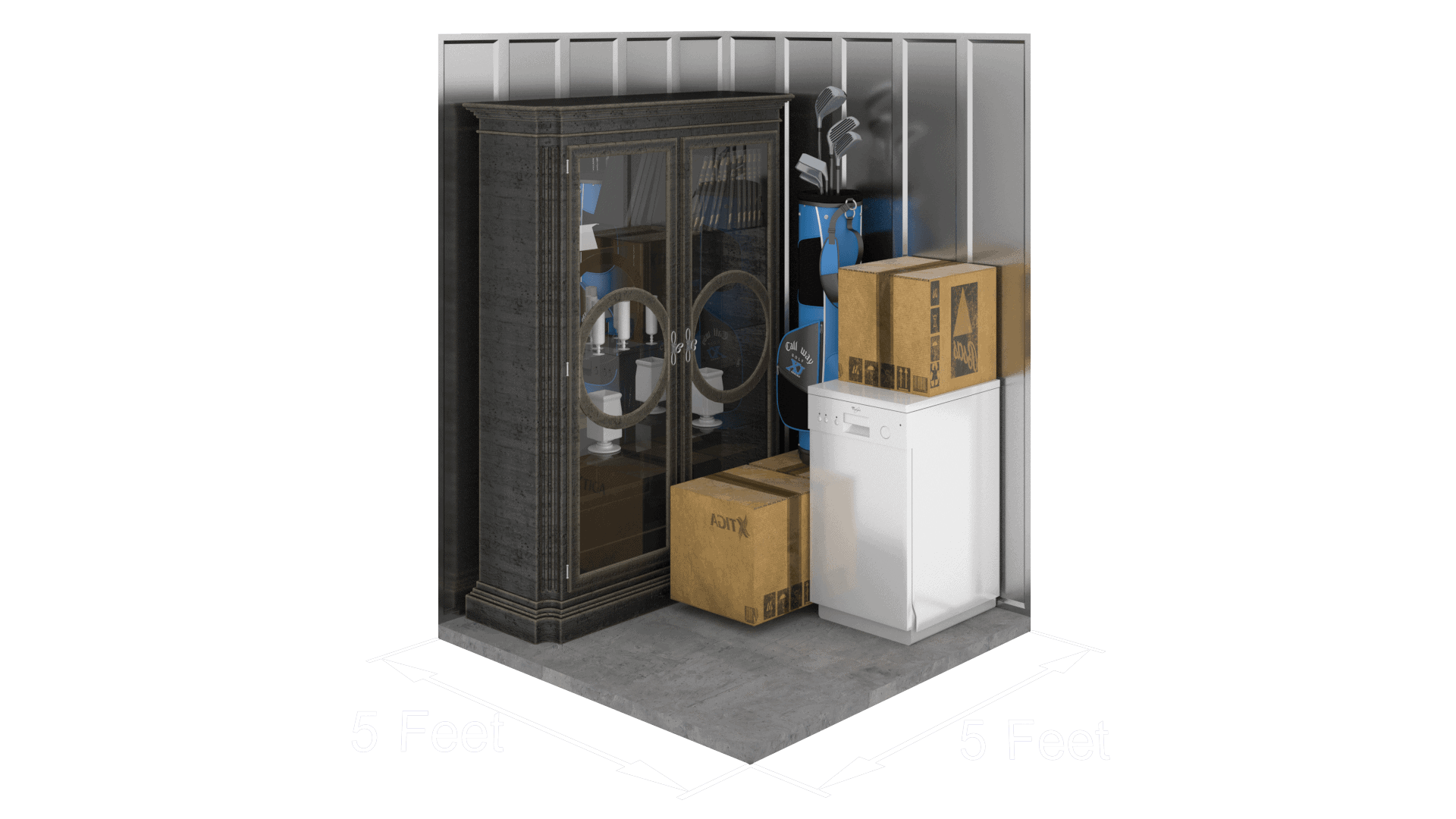 5x5 storage unit